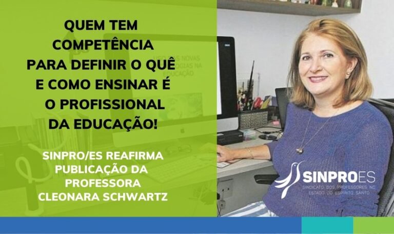 QUEM TEM COMPETÊNCIA PARA DEFINIR O QUÊ E COMO ENSINAR? – Sinpro